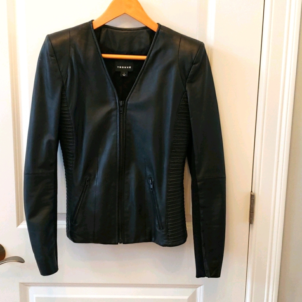 Trouve leather jacket small